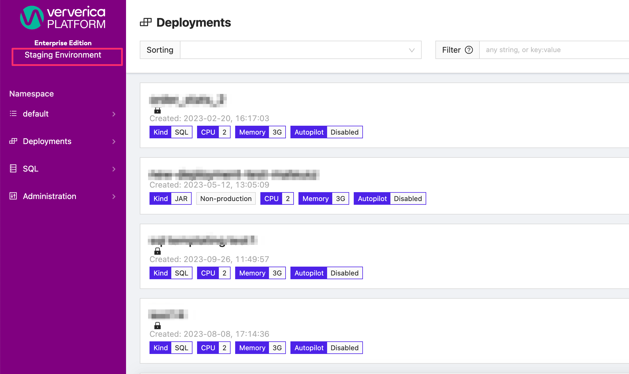 Environment with implemented theme