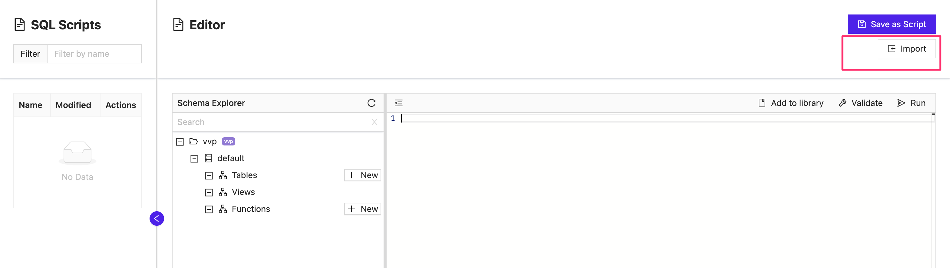 Import Template