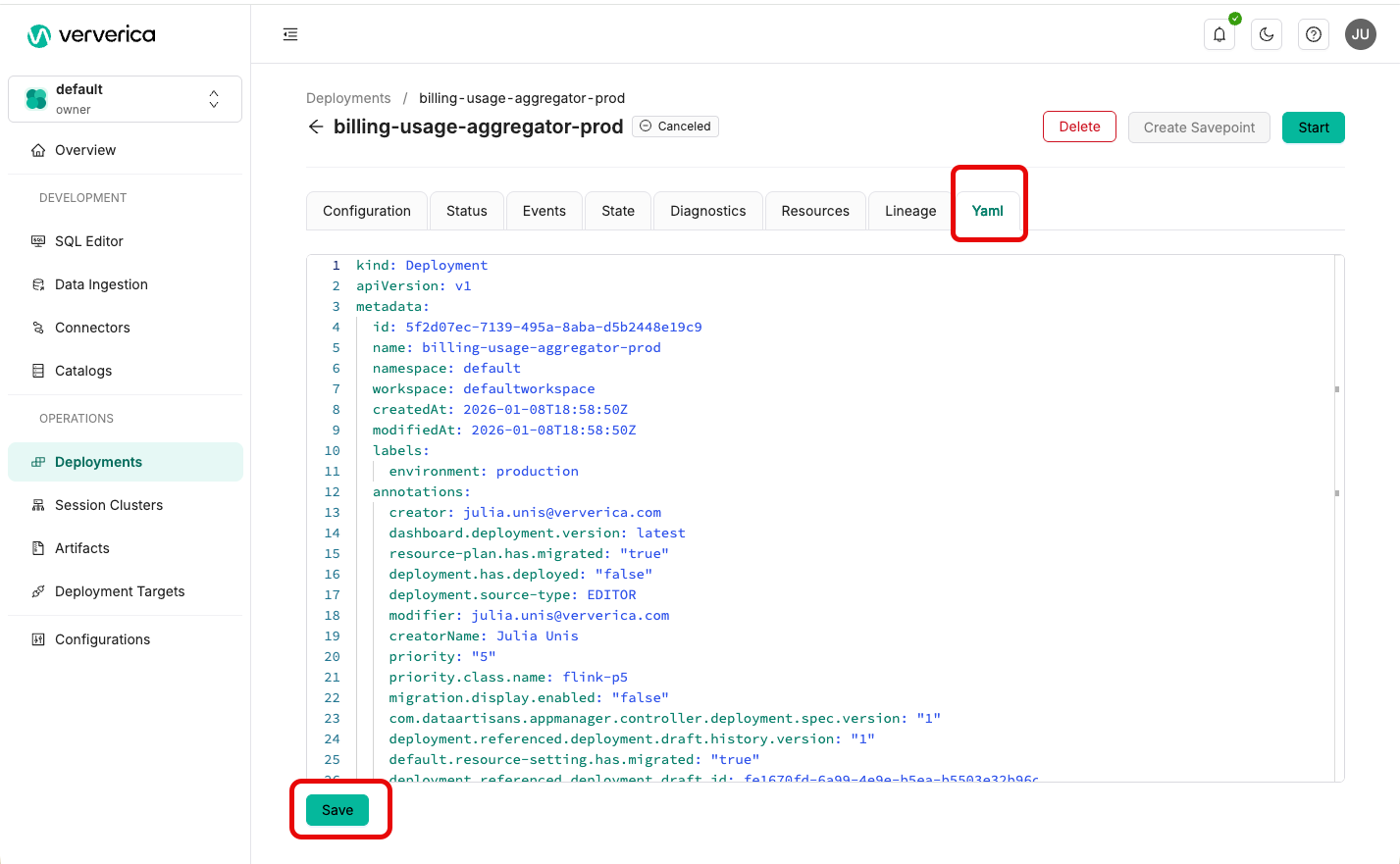 YAML Editor Mode